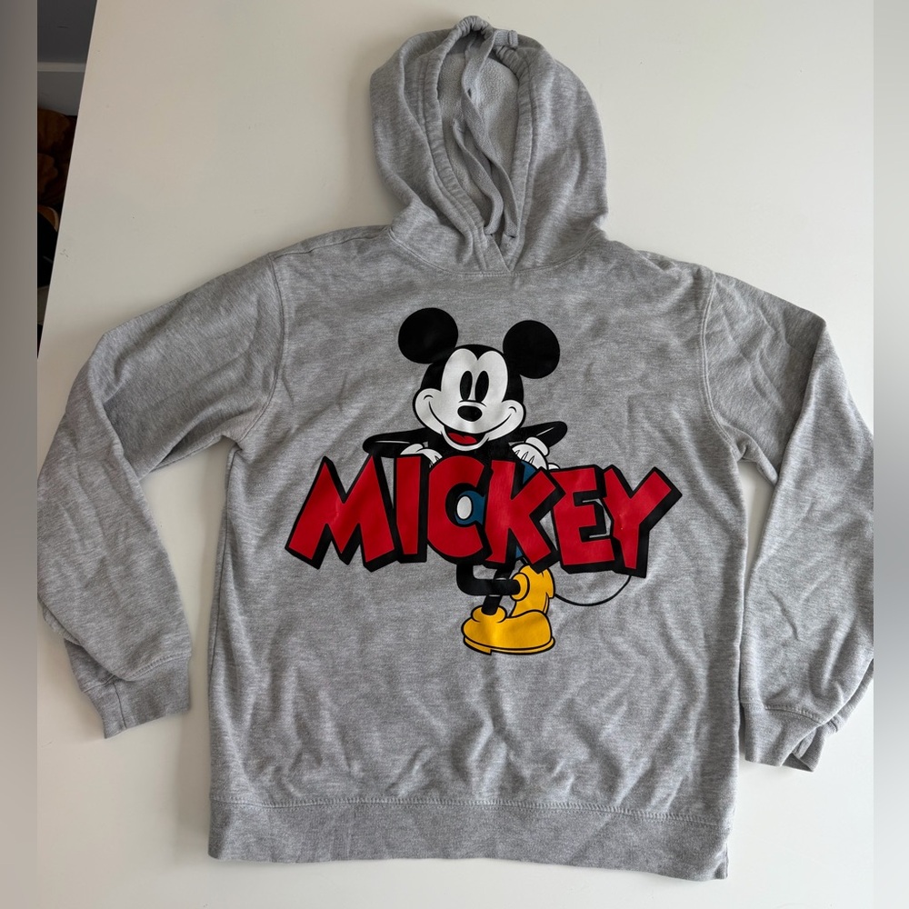 Disney Light Gray Mickey Mouse Sweatshirt Medium
